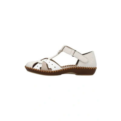 Afbeelding van Rieker À Scratch Preston Outdoorsandalen, Dames, Maat: 39, Beige Kunststof