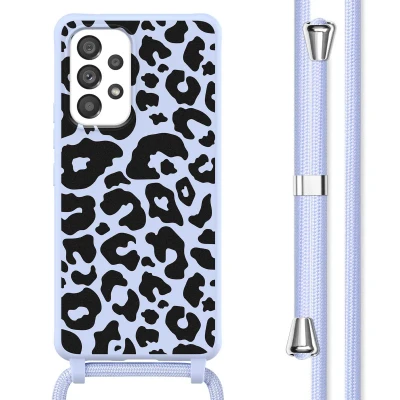 Afbeelding van Samsung Galaxy A53 Hoesje Siliconen en TPU (zacht) imoshion Softcase/Koordhoesje/Backcover Animal Lila Telefoonhoesje