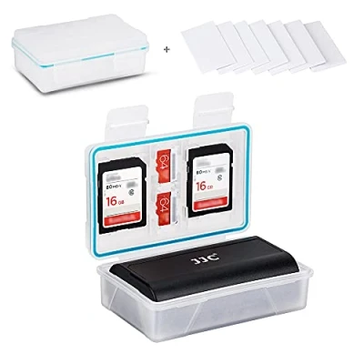 Afbeelding van JJC Camera Batterij Case Houder Doos SD kaart Opslag voor Canon LP E17 E12 E6 Fujifilm NP W126 W126S Sony FW50 F550 BX1 Nikon en EL15 EL14A Olympus BLN 1 BLS 5 2 MicroSD