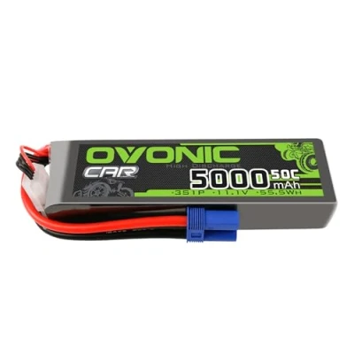Afbeelding van OVONIC 3S Lipo accu 11,1 V 5000 mAh 50C met EC5 stekker cellen voor 1/8 en 1/10 RC auto FPV UAV boot vliegtuig helikopter multirotor