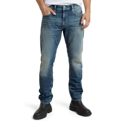 Afbeelding van G Star RAW Mosa Straight Jeans, blauw (Antique Faded Lago Blue D23692 d434 g354), 32W / 34L