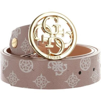 Afbeelding van GUESS Riem Noelle Adjustable Pant Belt W95 Light Rose Logo Oud roze