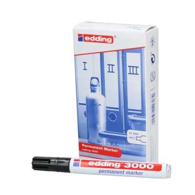 Afbeelding van Viltstift Edding 3000 rond 1.5 3mm Zwart