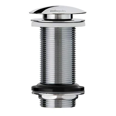 Afbeelding van Wirquin 30723416 afvoergarnituur voor wastafel, messing, Quick Clac, 100 mm zonder overloop