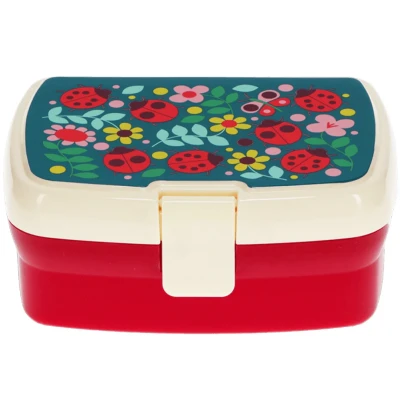 Afbeelding van Rex london broodtrommel met vakjesblad ladybird