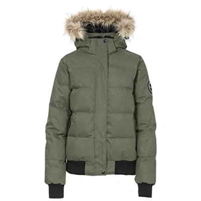 Afbeelding van Trespass Kendrick donsjack voor dames, met afneembare capuchon