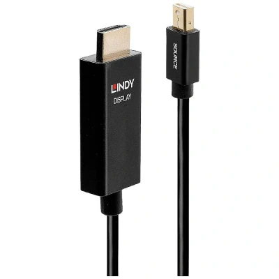 Afbeelding van LINDY 3m Actieve Mini DisplayPort naar HDMI kabel met HDR