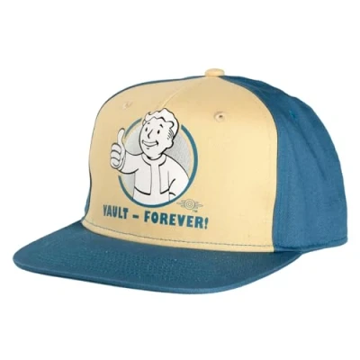 Afbeelding van DEVplus, Kappen, Fallout casquette snapback Vault Forever, Blauw, Geel