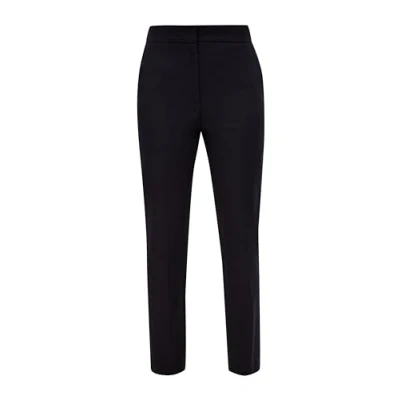 Afbeelding van s.Oliver BLACK LABEL cropped slim fit pantalon donkerblauw