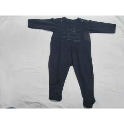 Afbeelding van petit bateau , jongens, pyjama ,marine katoen 12 maand 74