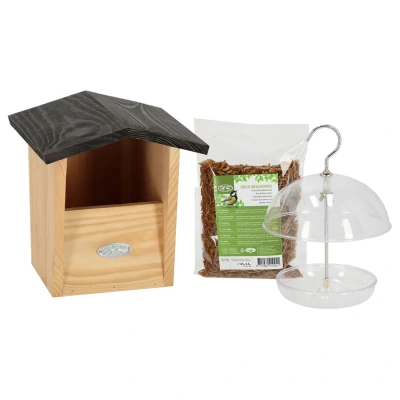 Afbeelding van Best For Birds Compleet Roodborstpakket Nestkast Multi Color per stuk