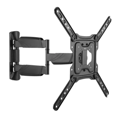 Afbeelding van ACT AC8354 Full Motion TV/Monitor Wandsteun 1 Scherm 23&quot; tot 55&quot; VESA 3 Draaipunten Kantelen Zwenken Zwart