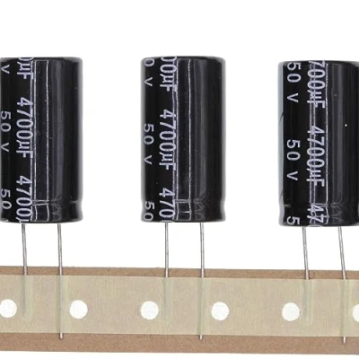 Afbeelding van 10 stuks 50 V 4700UF elektrolytische condensator van aluminium, plug in, 18 x 35 mm, mm