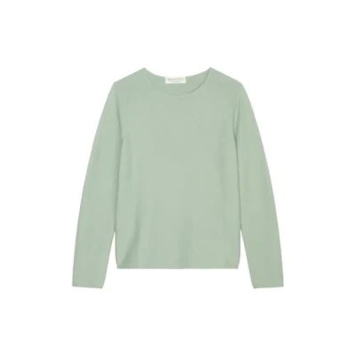 Afbeelding van Marc O&#039;Polo dames Fijngebreide pullover met boothals in de kleur Mint, maat: M
