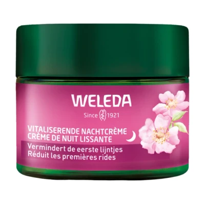 Afbeelding van 3x WELEDA Wilde Rozen&amp;Witte Thee Vitaliserende Nachtcrème 40 ml