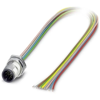 Afbeelding van Phoenix Contact 1551914 Sensor/actuator inbouwconnector M12 Aantal polen: 8 Stekker, inbouw 0.50 m 1 stuk(s)