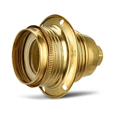 Afbeelding van REV 0503100555 fitting E27, lamphouder voor gloeilampen tot 100 W, messing