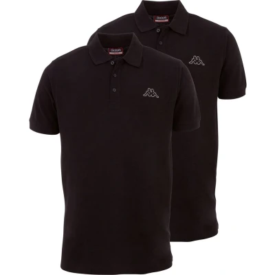 Afbeelding van Kappa Herren Poloshirt Venist Men 2er Pack 707468 Caviar M