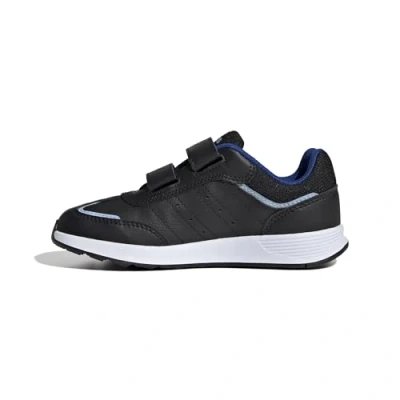 Afbeelding van adidas Performance Tensaur Switch Unisex Hardloopschoenen voor op de weg kinderen, Maat: 32, Black/royal blue/clearsky Imitatieleer/ textiel