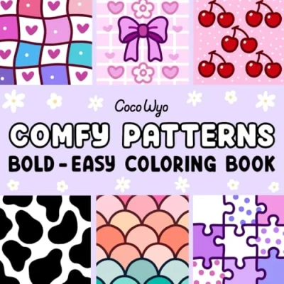 Afbeelding van Comfy Patterns: Coloring Book for Adults and Kids, Bold Easy, Simple Big Designs Relaxation Featuring Lovely Cozy Pattern Mandala