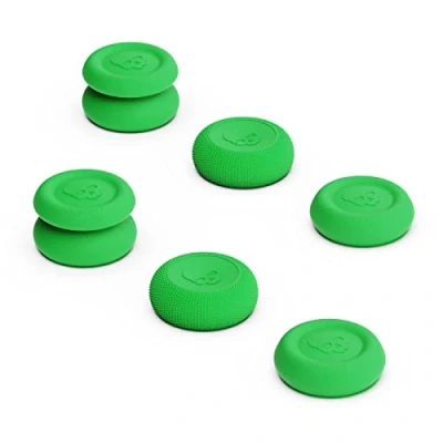 Afbeelding van Skull &amp; Co. Skin, CQC and FPS Thumb Grip Set Joystick Cap Analog Stick for Nintendo Switch Pro Controller PS5 / PS4 Slim/Pro Neon Green, 3Pairs(6pcs)