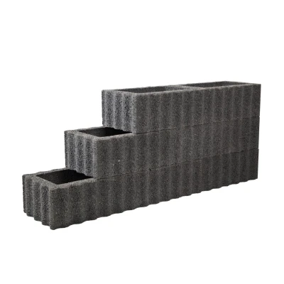 Afbeelding van Redsun Resupor Rechthoekflor 60x40x25 Cm Zwart