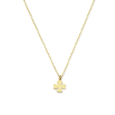 Afbeelding van YO&amp;NO Ketting Dames Klaver Zilver Verguld 41 + 4cm Sieraden Vrouw 925