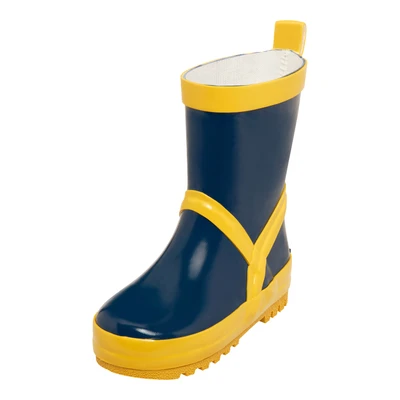 Afbeelding van Playshoes Regenlaarzen Marineblauw/geel Maat 22/23