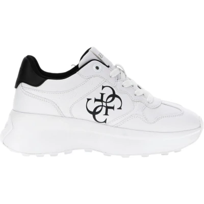 Afbeelding van Guess Luckei Flpluc ELE12 Sneakers laag, Dames, Maat: 40, White Pu