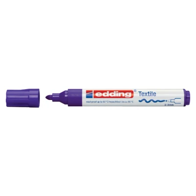 Afbeelding van edding 4500 textielmarker violet 1ST 2 3 mm / 4 4500008