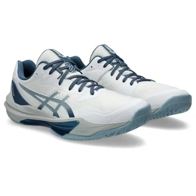 Afbeelding van Asics SKY Elite 3 Volleybalschoenen, Heren, Maat: 49, White/blue Textiel/ synthetisch