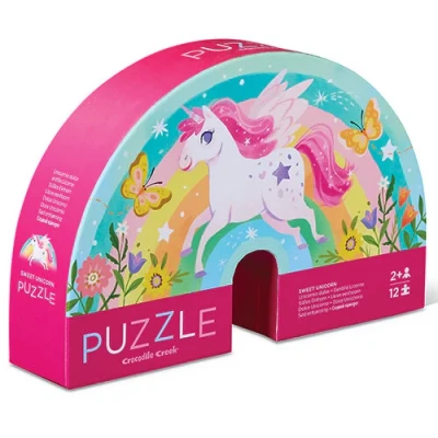 Afbeelding van Crocodile Creek Puzzels Puzzle Sweet Unicorn 12 Teile