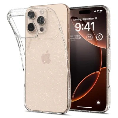 Afbeelding van Spigen Liquid Crystal Glitter Case Compatibel met iPhone 16 Pro Max hoejse Quartz