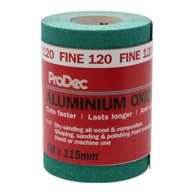 Afbeelding van ProDec 120 het Schurende Document van Grit Fijne Rang Groene Aluminium 5m x 115mm Broodje