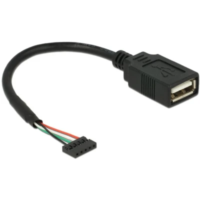 Afbeelding van Delock Kabel USB 2.0 Post Socket 2.00 mm 5 Pin &gt; Type A