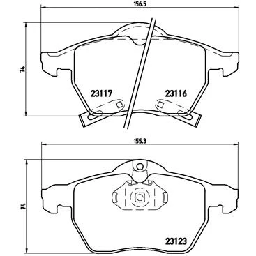 Afbeelding van Brembo Remblokset P 59 048