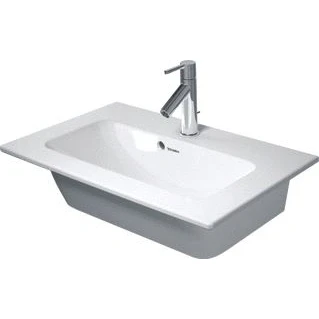 Afbeelding van Duravit Me by Starck Compact meubelwastafel mat wit wondergliss (63 x