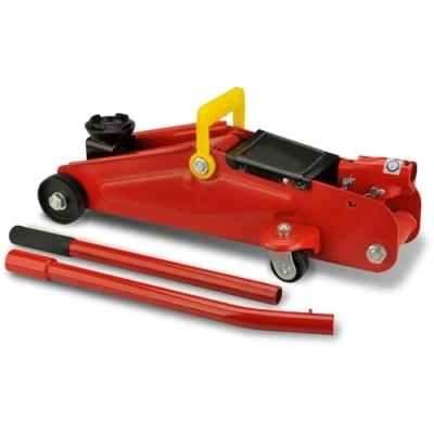 Afbeelding van Unitec 10008 Hydraulische Garagekrik, Draagkracht tot 2 T, Rood/Geel