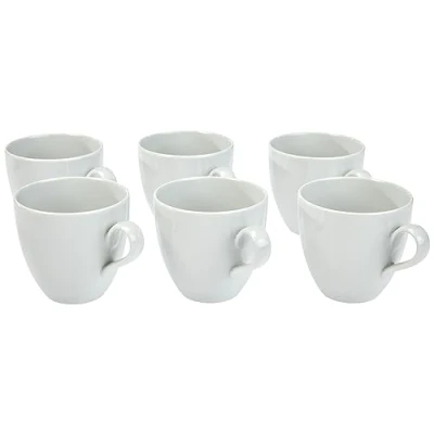 Afbeelding van Alessi Mami&quot; koffiekopje 6 stuks van wit porselein 8,0 cm,