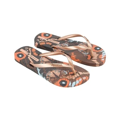 Afbeelding van Ipanema Dames Animal Print III FEM Flipflop, bruin/metallic Roze, 43 EU, Bruin Metallic EU