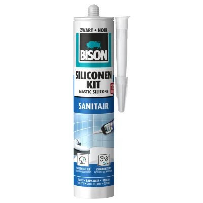 Afbeelding van Bison Siliconenkit Sanitair Kit 310 ml Zwart