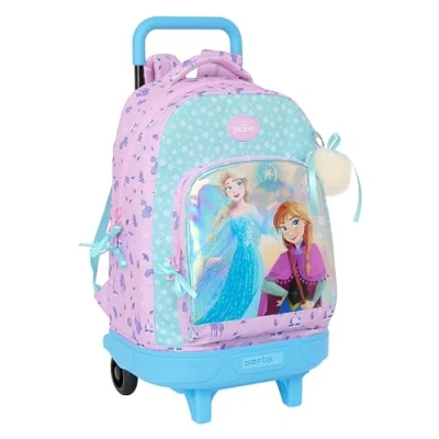 Afbeelding van Schoolrugzak met Wielen Frozen Cool days Paars Hemelsblauw 33 x 45 22 cm