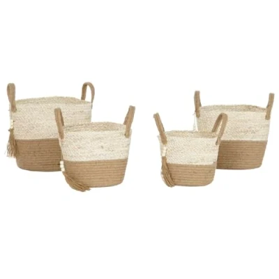 Afbeelding van Basket spelset Home ESPRIT Natuurlijk Lichtbruin Jute Modern 40 x 41 cm