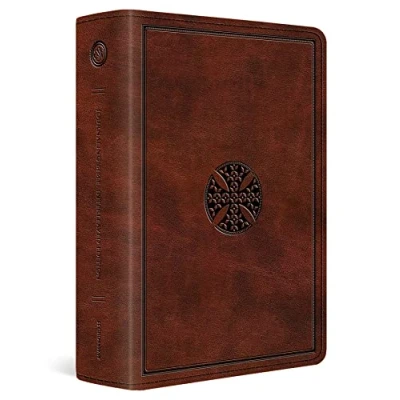 Afbeelding van ESV Journaling Bible, Interleaved Edition: English Standard Version, Trutone, Mahogany, Mosaic Cross Design