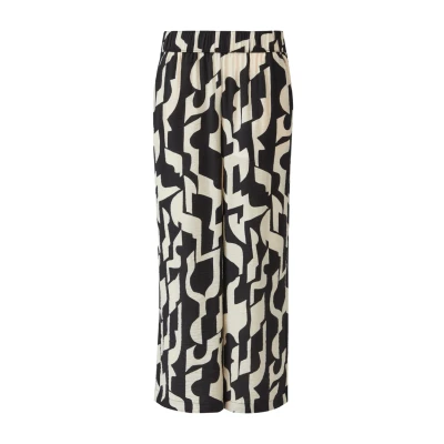 Afbeelding van s.Oliver Broek Maat 36 Vrouwen 99A0 GREY/BLACK