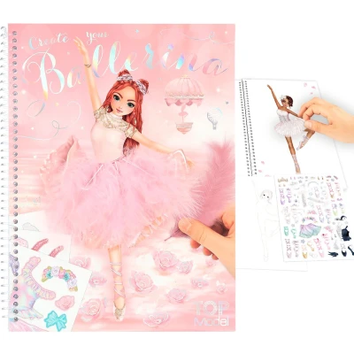 Afbeelding van TOPModel Create Your Kleurboek Met Stickers Ballet