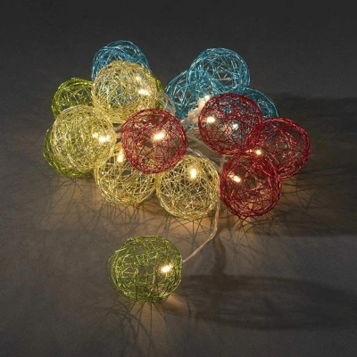 Afbeelding van Lichtslinger led kerstverlichting 16 lampjes 2.25 meter warm w
