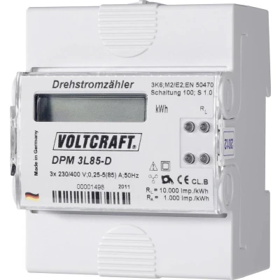 Afbeelding van VOLTCRAFT DPM 3L85 D kWh meter 3 fasen Digitaal 85 A Conform MID: Nee 1 stuk(s)