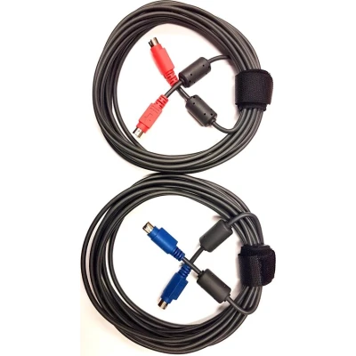 Afbeelding van Logitech 993 001137 LOGI GROUP MINI DIN CABLE (rood en blauw 2 stuks)