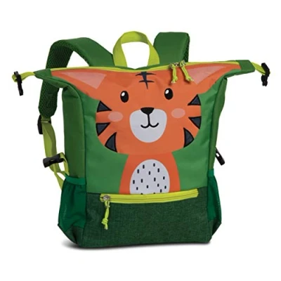 Afbeelding van Fabrizio Recycled Backpack Tiger Unisex Rugzak voor kinderen, Maat: One Size, Light green
